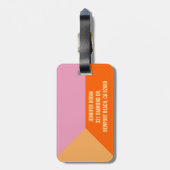 モノグラムの荷物のラベル ラゲッジタグ (裏面縦)