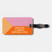 モノグラムの荷物のラベル ラゲッジタグ (裏面横)