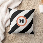 モノグラムの装飾用クッション-珊瑚の円 クッション (ブランケット)