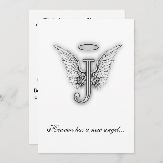 モノグラムの記念の捧げ物の手紙J プログラム (正面/裏面)