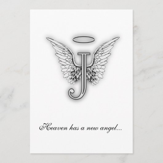 モノグラムの記念の捧げ物の手紙J プログラム (正面)