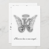 モノグラムの記念の捧げ物の手紙K プログラム (正面/裏面)