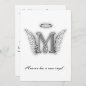 モノグラムの記念の捧げ物の手紙M プログラム (正面/裏面)
