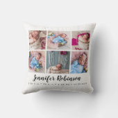 モノグラムの誕生Stat白写真 クッション (裏面)