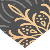 モノグラムの贅沢な金ゴールドの曼荼羅パターン ショートテーブルランナー (コーナー)