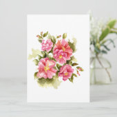 モノグラムの赤バラ群 サンキューカード (スタンド正面)