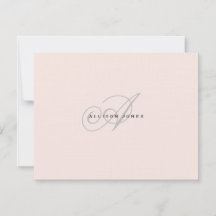 モノグラムの赤面ピンクとグレーフラット