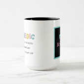 モノグラムの追加救急医療隊員の定義 マグカップ (中央)