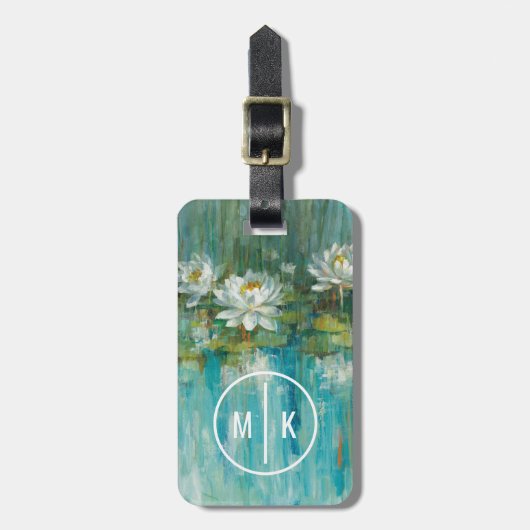 モノグラムの追加|ウォーターリリー池 ラゲッジタグ (正面縦)