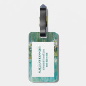 モノグラムの追加|ウォーターリリー池 ラゲッジタグ (裏面縦)