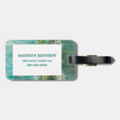 モノグラムの追加|ウォーターリリー池 ラゲッジタグ (裏面横)