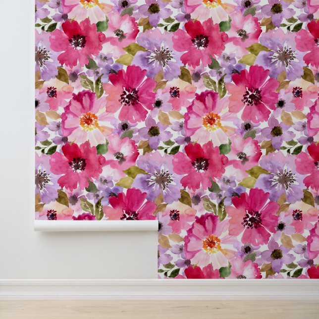 モノグラムの追加 |夏の水彩フローラ 壁紙 (アプリケーション)