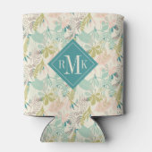 モノグラムの追加 |花モダン柄 缶クーラー (裏面)