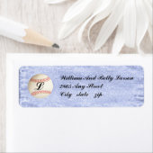 モノグラムの野球、差出人住所ラベル ラベル (インサイチュ)