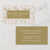 モノグラムの金いかりパターン 名刺 (正面/裏面)