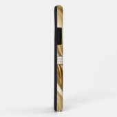 モノグラムの金ゴールドゼブラ印刷パターン Case-Mate iPhoneケース (裏面/右)