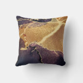 モノグラムの金ゴールドタンパープル芸術的装飾用クッション クッション (裏面)