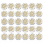 モノグラムの金ゴールドフェイクワックスシール シール (正面)