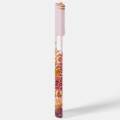 モノグラムの金ゴールドブルゴーニュ秋フローラ Case-Mate iPhoneケース (裏面 / 右)