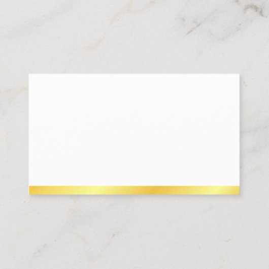 モノグラムの金ゴールドメタリックモダンルック 名刺 (裏面)