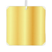 モノグラムの金ゴールドルックテンプレートエレガントモダン カーエアーフレッシュナー (裏面)