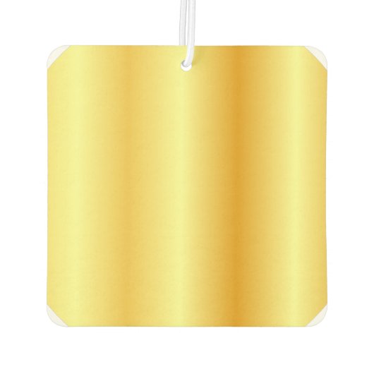 モノグラムの金ゴールドルックテンプレートエレガントモダン カーエアーフレッシュナー (裏面)