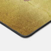 モノグラムの金ゴールド金属勾配 デスクマット (コーナー)