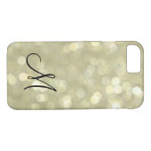 モノグラムの金ゴールドiPhone 7ケース Case-Mate iPhoneケース (裏面(横))