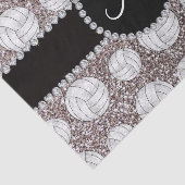 モノグラムの銀のグリッターのバレーボール 薄葉紙 (詳細)