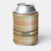 モノグラムの銅と金ゴールドストライプ 缶クーラー (缶裏面)