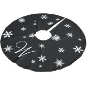 モノグラムの雪片の木のスカート ブラッシュドポリエステルツリースカート (アングル)