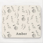 モノグラムの霊気記号パターン – 霊気修復 マウスパッド (正面)