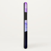 モノグラムの革の紫色の大理石 Case-Mate iPhoneケース (裏面/右)