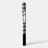 モノグラムの黒と灰色のパタ千鳥格子のーン Case-Mate iPhoneケース (裏面 / 左)