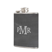 モノグラムの黒板のフラスコ フラスク (左)