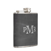 モノグラムの黒板のフラスコ フラスク (右)