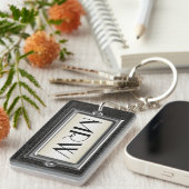 モノグラムの3名のエグゼクティブメンパーソナライズされたズ キーホルダー (正面右)