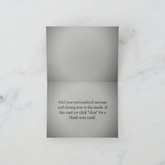 モノグラムの3名のエグゼクティブメンパーソナライズされたズ ノートカード (内部)