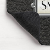 モノグラムの3名のエグゼクティブメンパーソナライズされたズ マウスパッド (コーナー)