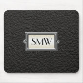 モノグラムの3名のエグゼクティブメンパーソナライズされたズ マウスパッド (正面)