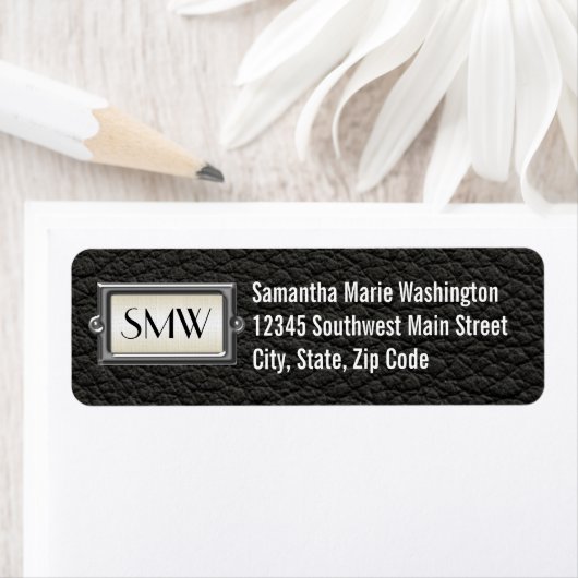 モノグラムの3名のエグゼクティブメンパーソナライズされたズ ラベル (インサイチュ)