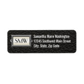 モノグラムの3名のエグゼクティブメンパーソナライズされたズ ラベル (正面)