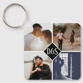モノグラムの5フォトカスタムコラージュパーソナライズされた キーホルダー