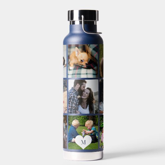 モノグラムの9枚パーソナライズされた ウォーターボトル (左面)