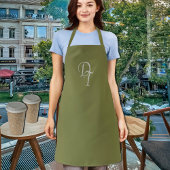 モノグラムの – オリーブ エプロン
