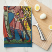 モノグラムの キッチンタオル (四つ折り)