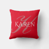 モノグラムの クッション (裏面)