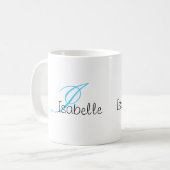 モノグラムの コーヒーマグカップ (正面左)