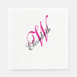 モノグラムの スタンダードランチョンナプキン