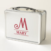 モノグラムの メタルランチボックス (裏面)